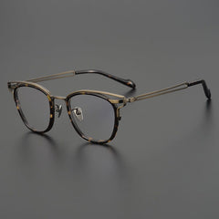 Otis Titanium High-Quality Glasses Frame Rectangle Frames Southood Leopard 