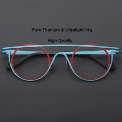 Owen Pure Titanium Glasses Frame Round Frames Southood C3 