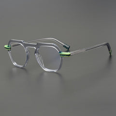 Ozzie Vintage Acetate Glasses Frame Geometric Frames Southood Gray 