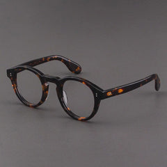 Paco Retro Acetate Glasses Frame Oval Frames Southood Leopard A 