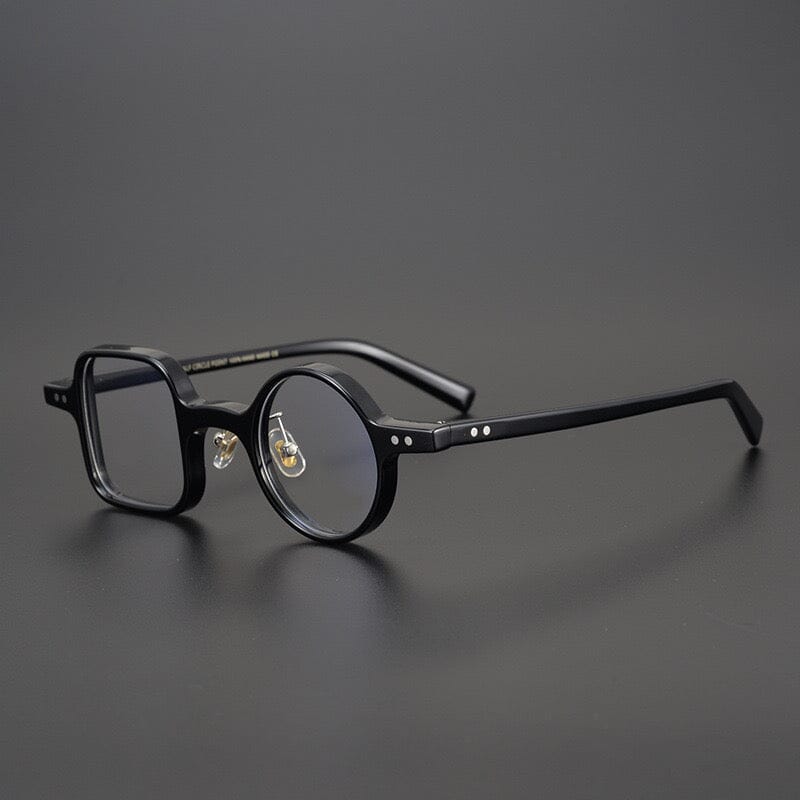 Paola Vintage Acetate Glasses Frame Geometric Frames Southood Black 