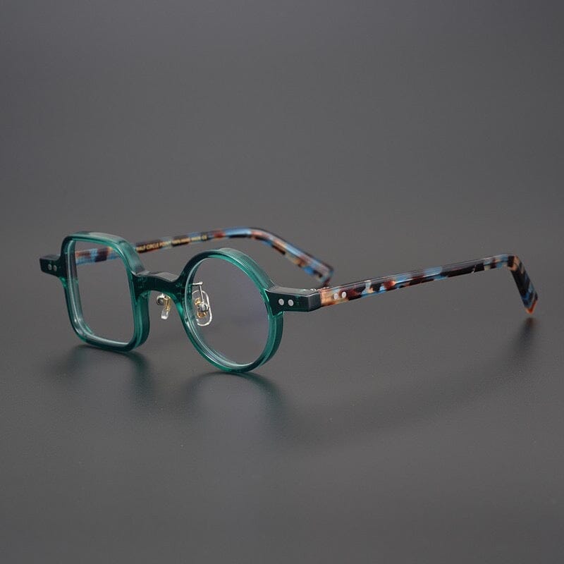 Paola Vintage Acetate Glasses Frame Geometric Frames Southood Green 