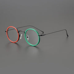 Parson Round Acetate Titanium Glasses Frame Round Frames Southood 