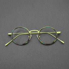 Parson Round Acetate Titanium Glasses Frame Round Frames Southood Green 