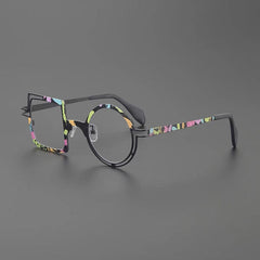 Peach Retro Titanium Glasses Frame Geometric Frames Southood Multicolor Black 