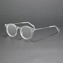 Pedro Acetate Alloy Glasses Frame Oval Frames Southood Clear 