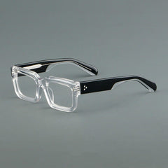 Pema Vintage Square Acetate Glasses Frame Rectangle Frames Southood Clear 