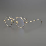 Penn Retro Round Titanium Glasses Frame Round Frames Southood Gold 