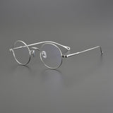 Penn Retro Round Titanium Glasses Frame Round Frames Southood Silver 