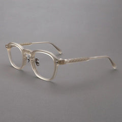 Pepper Vintage Acetate Glasses Frame Rectangle Frames Southood Matte Yellow 