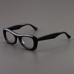 Phil Vintage Acetate Glasses Frame Cat Eye Frames Southood Black 
