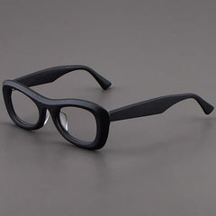Phil Vintage Acetate Glasses Frame Cat Eye Frames Southood Matte Black 