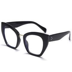 Phoebe Oversized Cat Eye Glasses Frame Cat Eye Frames Southood C9 black clear 