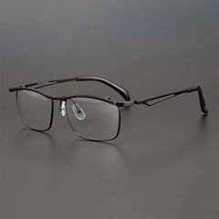 Pierson Titanium Square Flip Up Full Glasses Frame Rectangle Frames Southood Black 