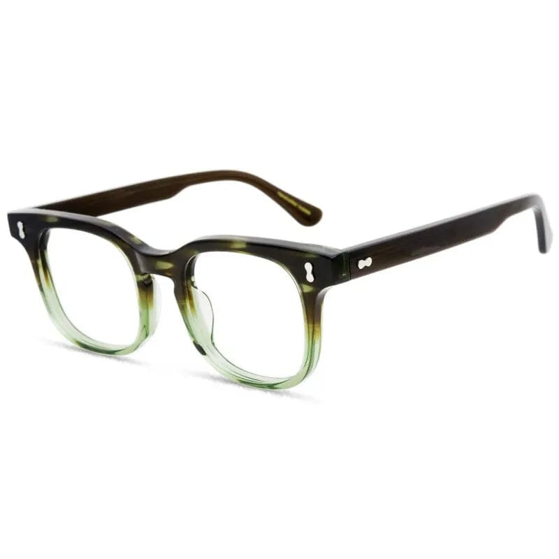 Ponte Vintage Acetate Glasses Frame Oval Frames Southood Brown Clear Green 