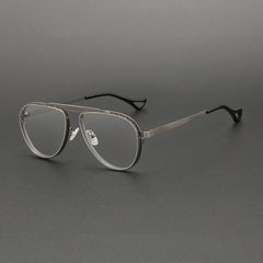 Porro Vintage Alloy Eyeglasses Frame Aviator Frames Southood Gun Gray 