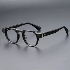 Powell Retro Rectangle Acetate Glasses Frame Rectangle Frames Southood Black 