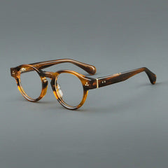 Pyt Acetate Round Retro Glasses Frame Round Frames Southood Leopard 