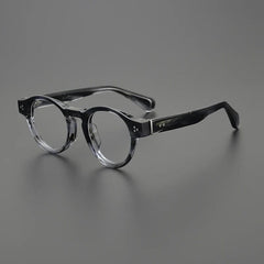 Pyt Acetate Round Retro Glasses Frame Round Frames Southood Leopard Grey 