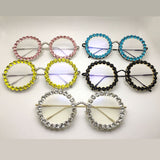 Queen Vintage Rhinestone Round Glasses Round Frames Southood 