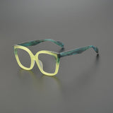 Quent Acetate Glasses Frame Rectangle Frames Southood Matte Green 