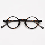 Qwin Vintage Round Glasses Frame Rectangle Frames Southood Leopard 