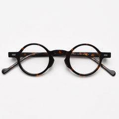 Qwin Vintage Round Glasses Frame Round Frames Southood Leopard 