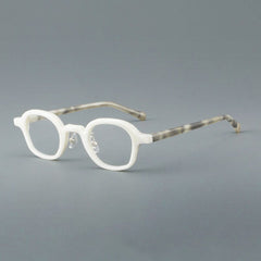 Raavi Vintage Acetate Glasses Frame Round Frames Southood White 