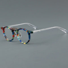 Raed Retro Round Acetate Glasses Frame Round Frames Southood Multicolor 