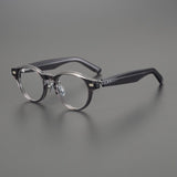 Raff Browline Acetate Glasses Frame Round Frames Southood Grey 