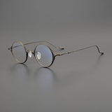 Rain Vintage Personalized Titanium Eyeglasses Frame Round Frames Southood Bronze 