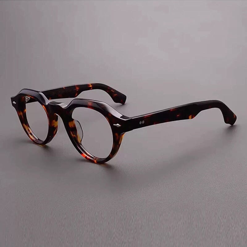 Rajni Acetate Glasses Frame Geometric Frames Southood Leopard 