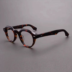 Rajni Acetate Glasses Frame Geometric Frames Southood Leopard 