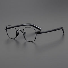 Ranay Vintage Titanium Eyeglasses Frame Rectangle Frames Southood Black 