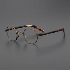 Ranay Vintage Titanium Eyeglasses Frame Rectangle Frames Southood Bronze 