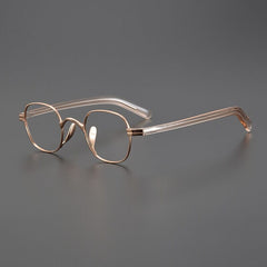 Ranay Vintage Titanium Eyeglasses Frame Rectangle Frames Southood Rose Gold 