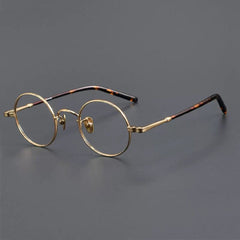 Ranay Vintage Titanium Eyeglasses Frame Round Frames Southood Gold 