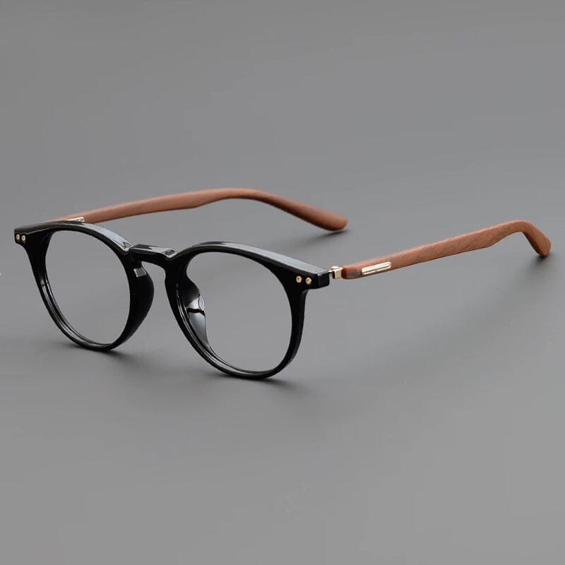 Rane TR90 Vintage Eyeglass Frame Cat Eye Frames Southood Bright Black 