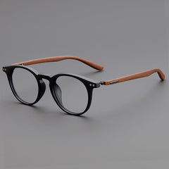 Rane TR90 Vintage Eyeglass Frame Cat Eye Frames Southood Matte Black 