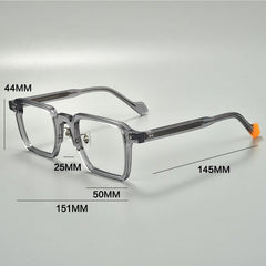 Rang Vintage Square Acetate Glasses Frame Rectangle Frames Southood 
