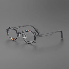 Ray Retro Titanium Glasses Frame Geometric Frames Southood Multicolor Black 