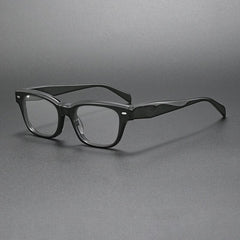 Raya Vintage Square Acetate Glasses Frame Rectangle Frames Southood Black 