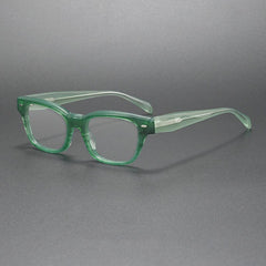 Raya Vintage Square Acetate Glasses Frame Rectangle Frames Southood Clear Green 