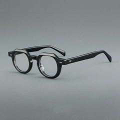 Reg Vintage Acetate Round Optical Glasses Frame Round Frames Southood Black 
