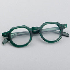 Reg Vintage Acetate Round Optical Glasses Frame Round Frames Southood Green 