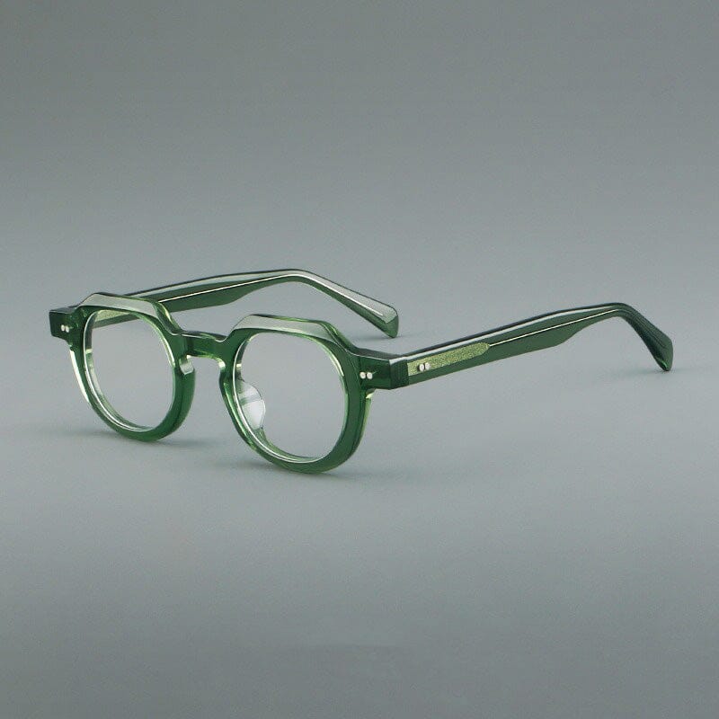 Reg Vintage Acetate Round Optical Glasses Frame Round Frames Southood Green 
