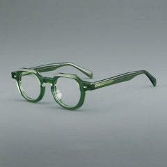 Reg Vintage Acetate Round Optical Glasses Frame Round Frames Southood Green 