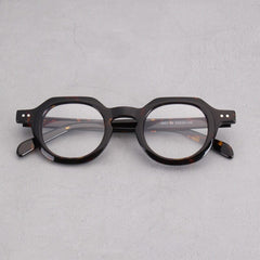 Reg Vintage Acetate Round Optical Glasses Frame Round Frames Southood Leopard 
