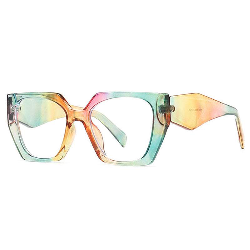 Regina Rainbow Glasses Frame Rectangle Frames Southood colorful clear 