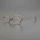 Reid Retro Rectangle Titanium Glasses Frame Rectangle Frames Southood Bronze 
